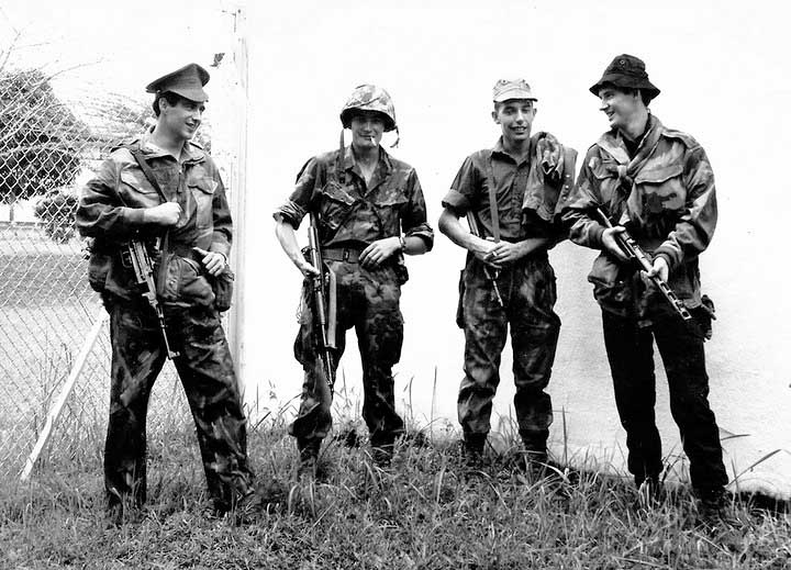  ( Enemy Forces 1969 ) L-R :  Mike French, Colin Parr, Tony Shilcock, Dave Pearcy. 