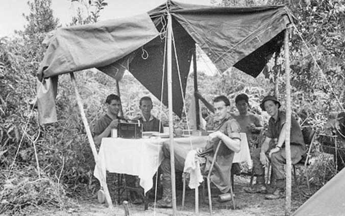  ( The Dawn Watchers' Way ) L-R : Brian Jenkins, Bert Lewer, John Barnes, Tang Seng Bee (JCLO), Barry Fleming. 