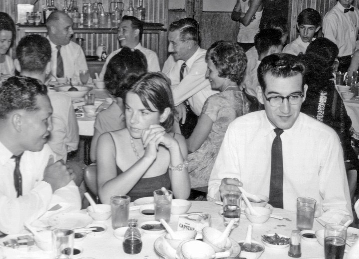  ( Corps Day Seremban 1965 ) FOREGROUND : Mrs Ray Collins and Paul Devotti. BACKGROUND L-R : Jim Gosney, Ken Bell, Alan 'Jake' Jacobs. 