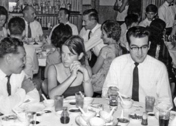  ( Corps Day Seremban 1965 ) FOREGROUND : Mrs Ray Collins and Paul Devotti. BACKGROUND L-R : Jim Gosney, Ken Bell, Alan 'Jake' Jacobs. 