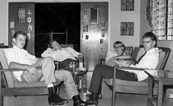  ( At the Jackson’s in Seremban 1966 ) L-R :  Paul Brogden, Barry Fleming, Jane Jackson, Pete Jackson. 